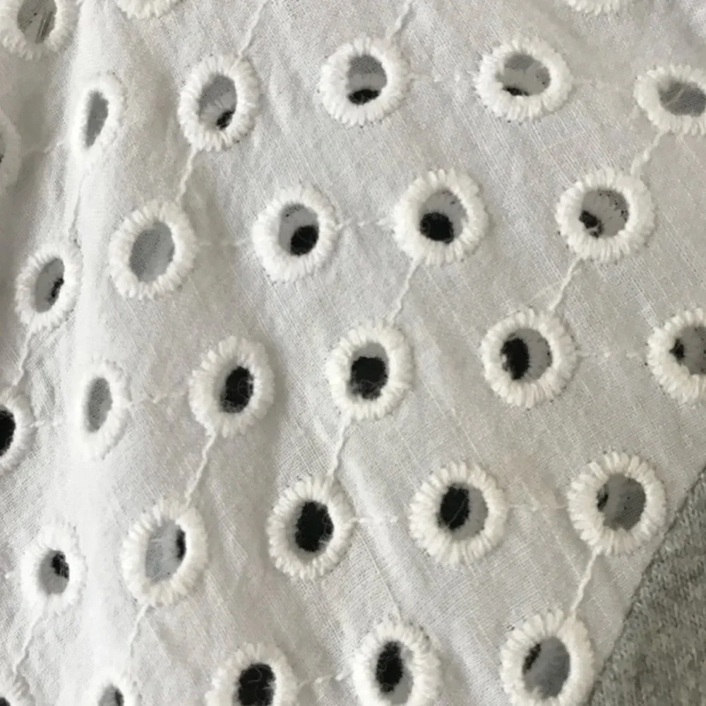 Gap Kids Girls Gray Sporty Dress White Eyelet Short Sleeves Stretch XL Cotton